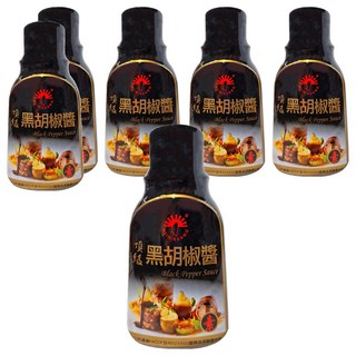 新光洋菜 頂級黑胡椒醬 素, 300g, 6瓶