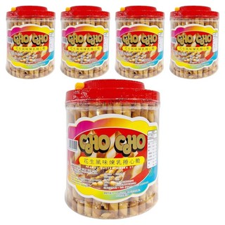 CHO CHO 花生風味煉乳捲心, 700g, 5罐