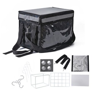 CARTEM 摩托車 自行車 保溫 保冷 外送箱, 黑色