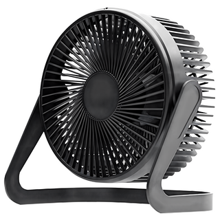 樂居家 USB小巧桌面扇 5吋, 黑色, OY-01