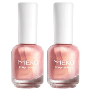 MEKO 雷根寶盒 刷感均勻不傷甲 特殊透明果凍配色 指甲油 10ml, 01泡泡糖, 2件