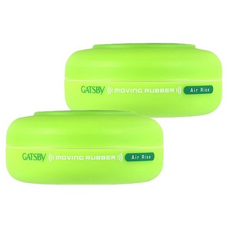 GATSBy MOVING RUBBER AIR RISE 髮蠟, 2個, 80g