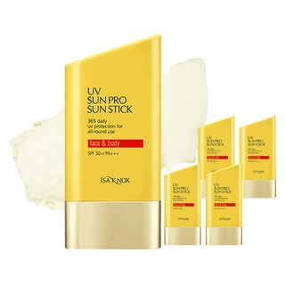 ISA KNOX 伊莎諾絲 UV Sunpro 365 Jumbo 臉部和身體防曬棒 SPF50+ PA++++, 30g, 5個