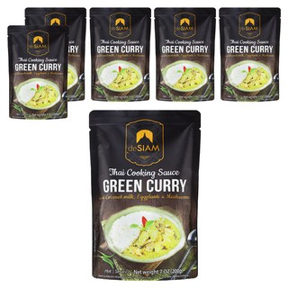 deSIAM 泰式綠咖哩調理醬包, 200g, 6包