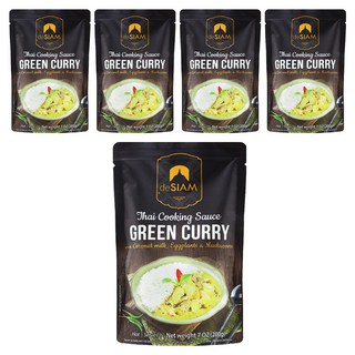deSIAM 泰式綠咖哩調理醬包, 200g, 5包