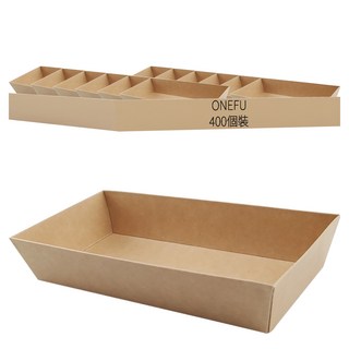 ONEFU 1408輕食盒 牛卡底, 1箱, 400個裝