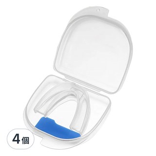 Neon 台灣霓虹 牙套止鼾器神器 附收納盒 無毒無味 輕輕鬆鬆止鼾, 4個