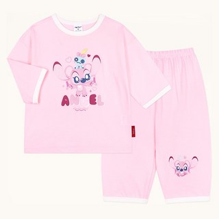 몰리멜리프렌즈 아동용 디즈니 스티치투게더 루즈핏 실내복 상하의 세트