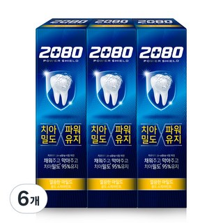 2080 Power Shield 黃金綠薄荷牙膏, 120g, 6個