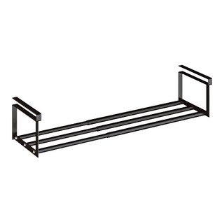 YOUNCO 可調長度鞋子收納架, 黑色, 1個