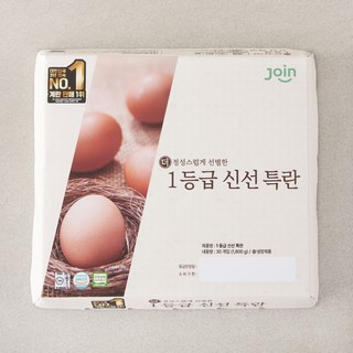 조인 무항생제 인증 1등급 신선 특란 1800g, 30구, 1개