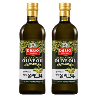 gomgom Basso特級初榨橄欖油, 1L, 2瓶