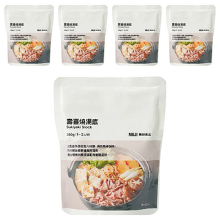 MUJI 無印良品 壽喜燒湯底, 350g, 5包