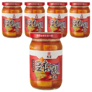 丸莊醬油 香辣豆腐乳 350g 非基因改造 天然手工製作, 5罐