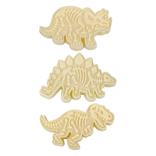 恐龍化石感統玩沙模具 圓滑無毛邊, 米色, 1個