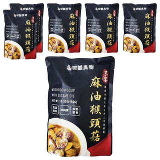 初誠良物 京宴 麻油猴頭菇, 上等猴頭菇, 冬季滋補首選, 450g, 6包