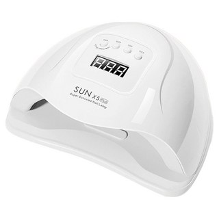 SUN 智能感應美甲UV光療機, 120W大功率快速烘乾, 四檔定時, 雙光源燈珠, 1台, 白色/黑色