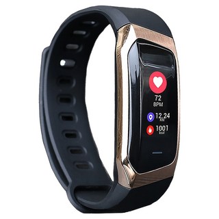 AFAMIC 艾法 M8藍牙智能心率GPS運動手環 可更換錶帶, 黑金色, 4cm, GPS + 藍牙