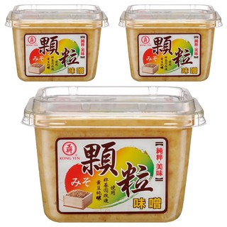 工研 顆粒味噌 嚴選非基因改造黃豆 純粹美味, 500g, 3盒