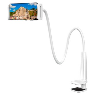 누아트 태블릿 스마트폰 침대 자바라 거치대, JABARA-75, 화이트, 1개