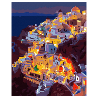 ArtLife 藝術生活 數字油畫DIY TW047 50 x 40cm, 世界風情系列 愛情海之夜, 1組