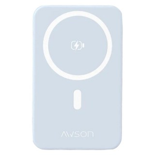 AWSON 歐森 7 IN 1自帶雙線磁吸無線充行動電源 10000mAh Type-C&USB 原廠保固, 藍色, AWP-5733