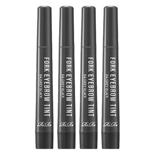 RiRe 防水四叉染眉筆 不脫色 方便描邊, 04 灰黑色, 4支