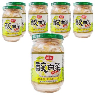 龍宏 酸白菜, 370g, 6罐