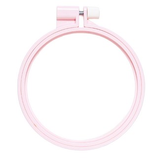 Clover 可樂牌 彩色刺繡框 10cm 粉色, 1個