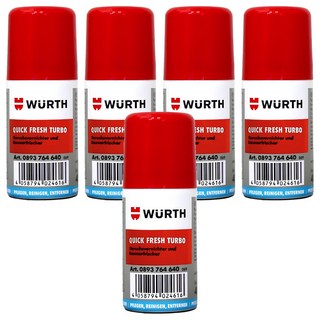 WURTH QUICK FRESH TURBO 車輛空調系統清潔劑，40ml, 5瓶