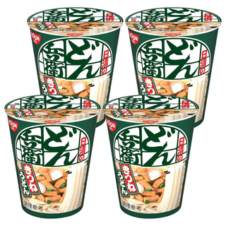 NISSIN 日清 咚兵衛 日式油豆腐杯裝烏龍麵 82g*4入 (杯麵/泡麵)