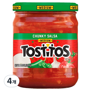 TOSTITOS 中辣莎莎醬, 439.4g, 4個