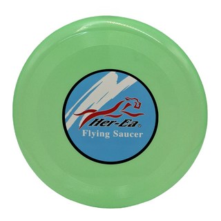 Her-Ea 禾亦 實心飛盤，輕巧便攜，色彩鮮豔，親子戶外休閒玩具, 顏色隨機, 1個