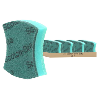 3M Scotch-Brite 百利 Basic 多用途三層雙面海綿菜瓜布, 8入, 5包