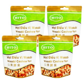 HITO 山葵腰果 口感酥脆 粒粒飽滿, 100g, 4包