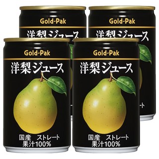 Gold-Pak 西洋梨原汁, 4個, 160ml