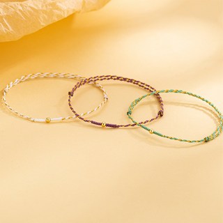 Buddhabest 許願金色圓珠手繩3件組