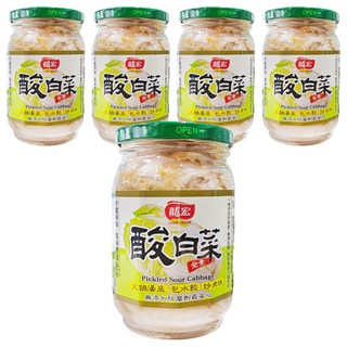 龍宏 酸白菜, 370g, 5罐
