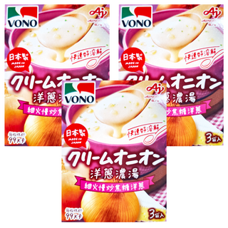 VONO 味之素 醇緻原味 洋蔥濃湯，口感滑順濃醇 營養暖胃, 47.4g, 3盒