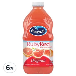 오션스프레이 루비 레드 자몽 드링크, 1.89L, 6개
