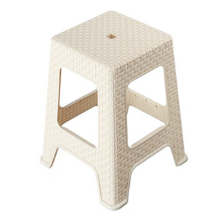 雅歌藤藝塑膠休閒餐椅 47cm 375 x 375 x 470mm, 米色, 1張