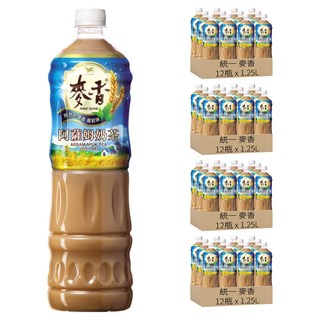 統一 麥香 阿薩姆奶茶, 1.25L, 48瓶