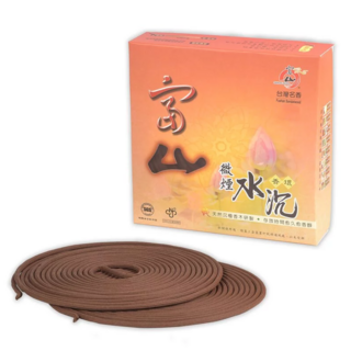 SANDALWOOD 富山檀香 24H微煙水沉香環 環保 6盒 老山 天然沉檀香木研磨 存放時間越久越醇, 老山香環