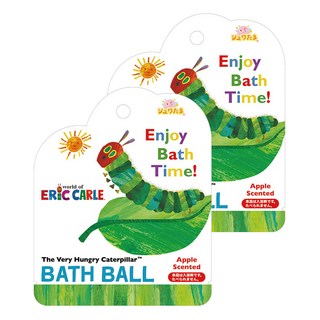 Shuwatama 沐浴球 內附玩具 蘋果香味 適用於7歲以上, 75g, 2個