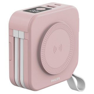 PHILIPS 飛利浦 十合一行動電源, DLP4347C, 粉色