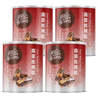 長青穀典 南棗核桃糕, 真材實料, 傳統手作, 濃郁棗香, 年節伴手禮首選, 250g, 4罐