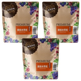 長青穀典 繽紛水果乾 新鮮採收 無硫化處理 安全健康, 220g, 3包