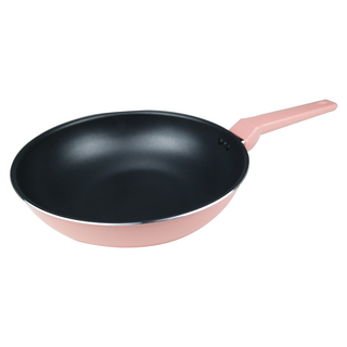CooK&CooK Verona不沾炒鍋 櫻花粉, 28cm, 1個