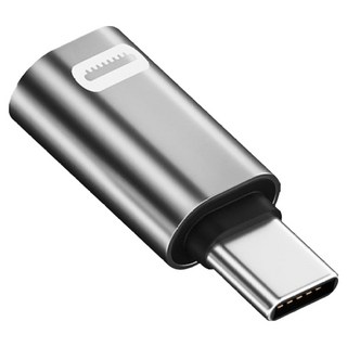 Neon 台灣霓虹 Type-C公轉Lightning母 35W 超級快充轉接頭, 銀色, 1個