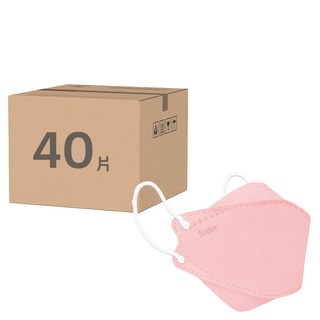 fuder 福德好罩 兒童4D立體醫療口罩, 4個, 茱萸粉, 10片
